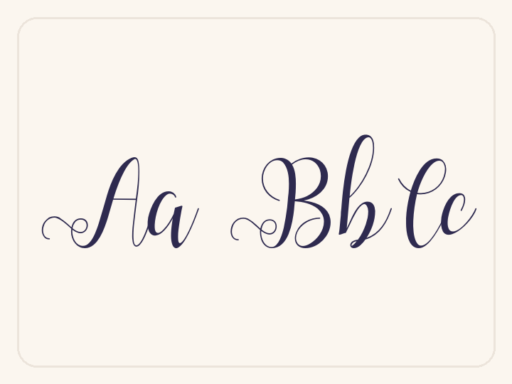 Alliana free font preview