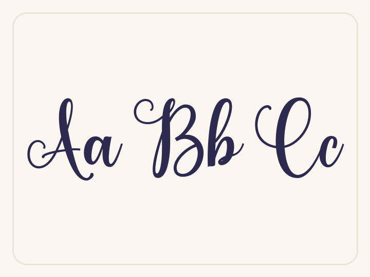 Angista Script free font preview