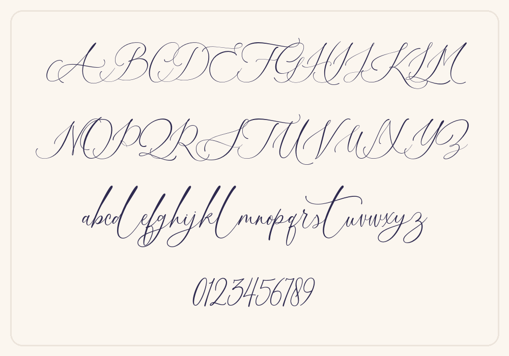 Arnitta Callina alphabet A to Z