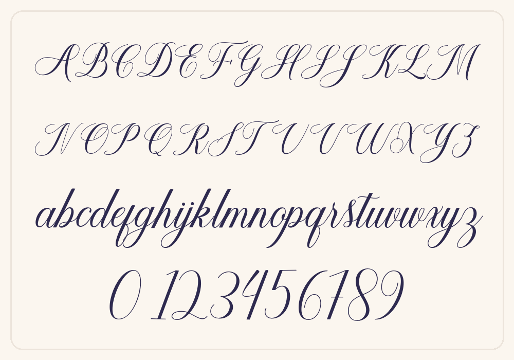 Bellarin alphabet A to Z