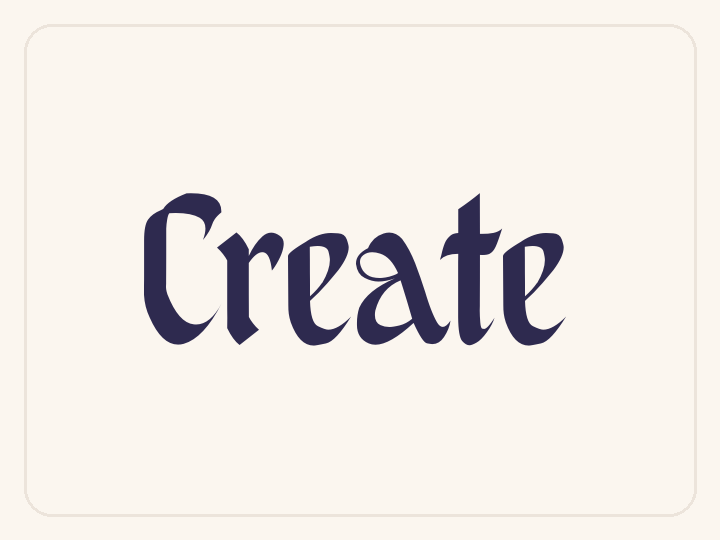 Black White free font preview