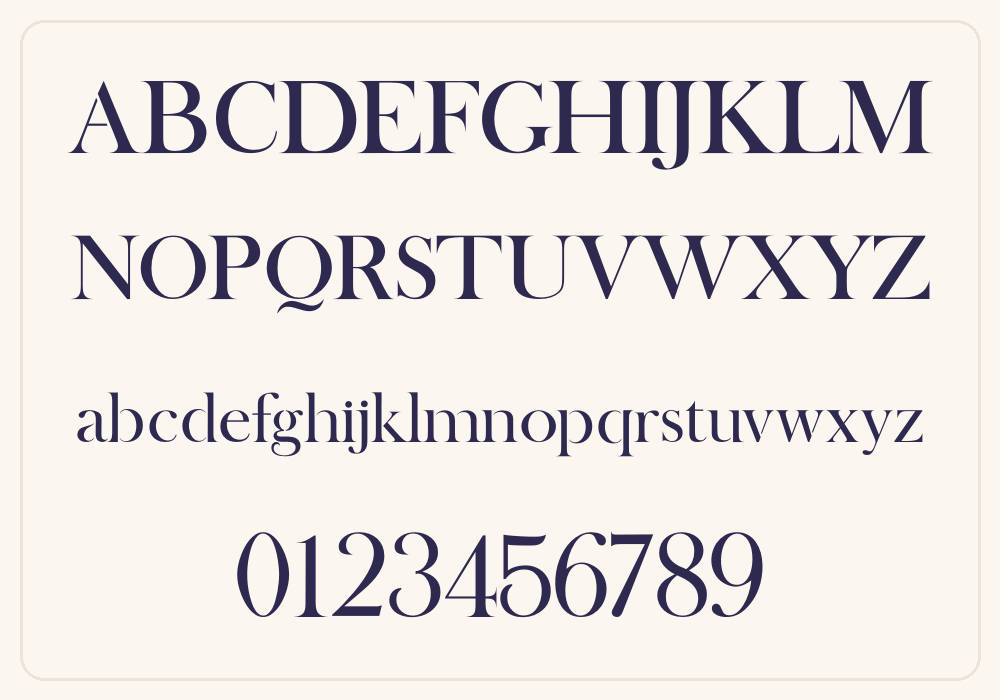 Bosque alphabet A to Z
