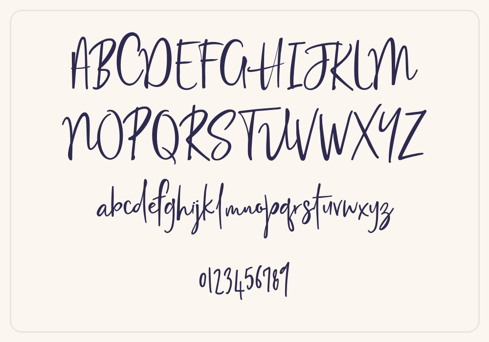 bridgetown-font-Bridgetown alphabet A to Z