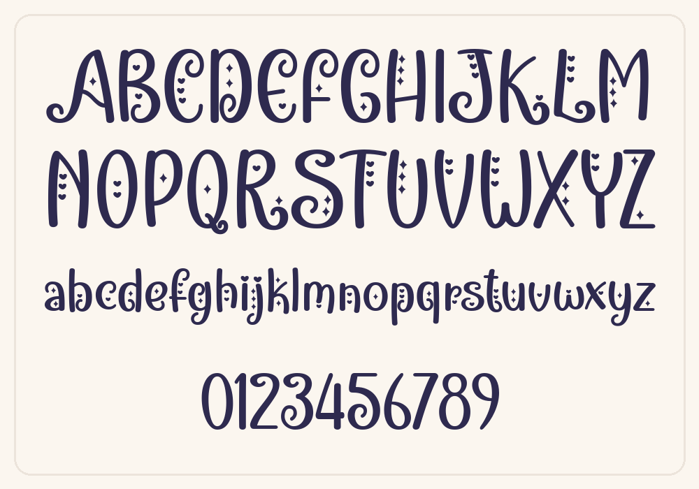 Brittany Charming alphabet A to Z