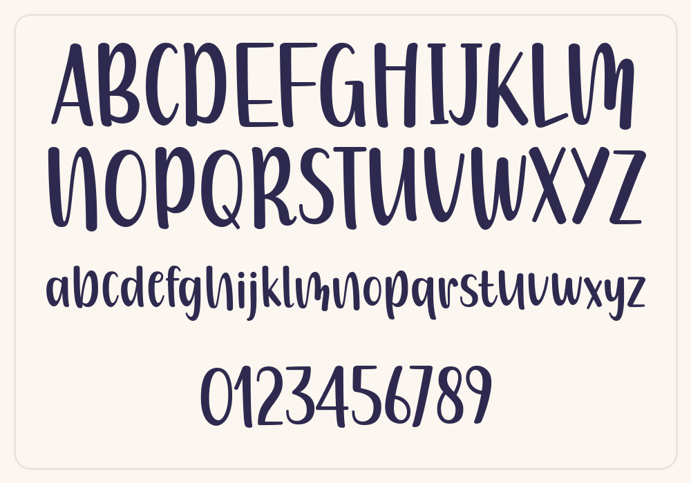Carmen Joyful alphabet A to Z