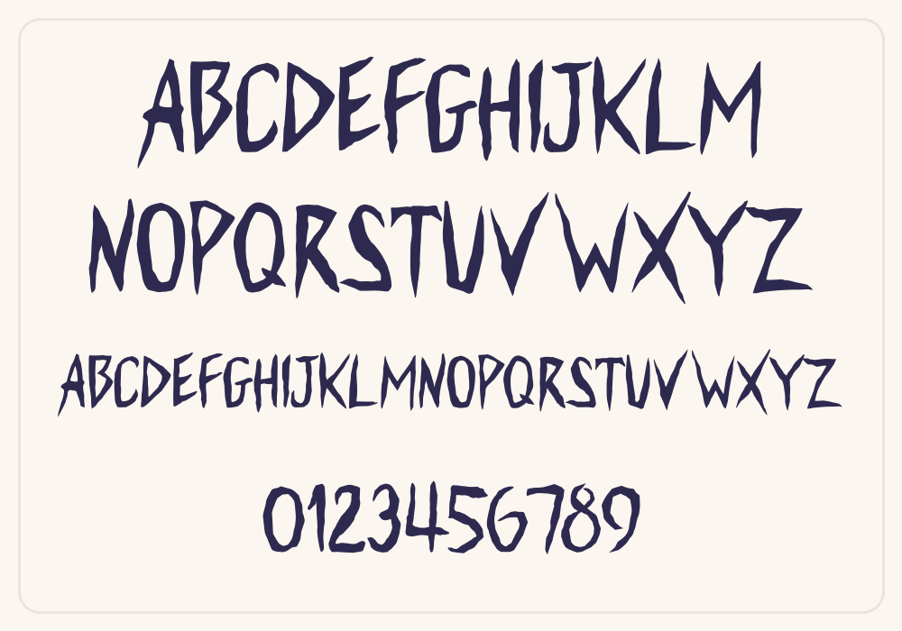 Carved Wood alphabet A to Z