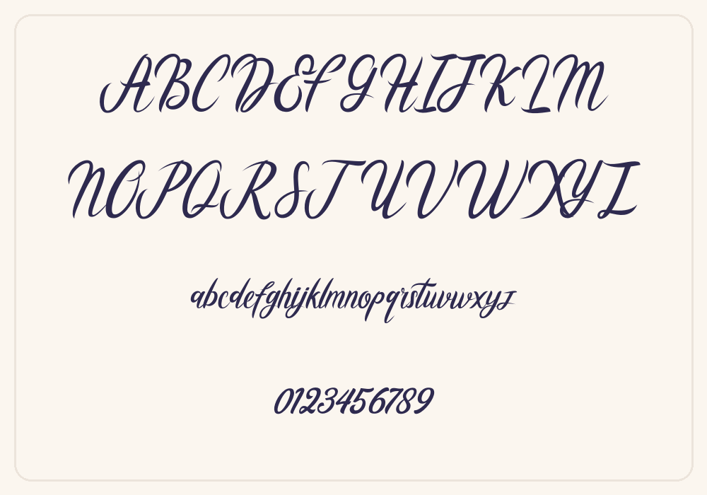 Cataleya alphabet A to Z