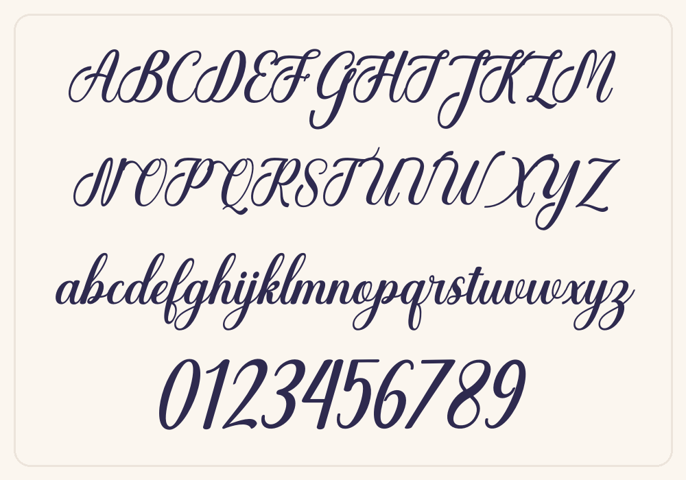 Christmas Glooves alphabet A to Z