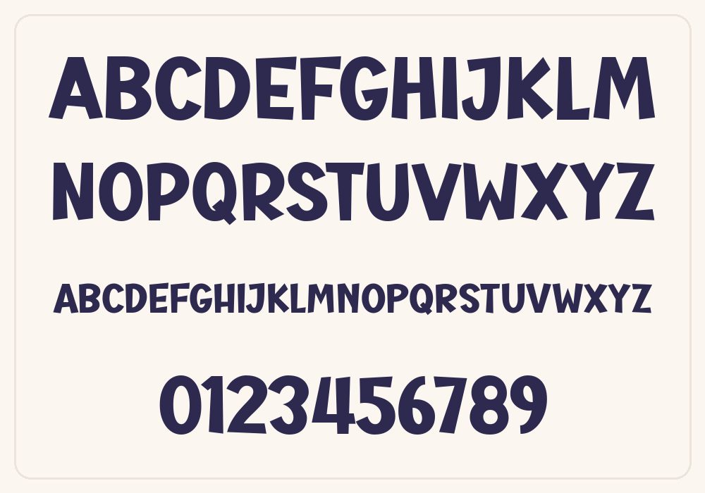 Comica Boom alphabet A to Z