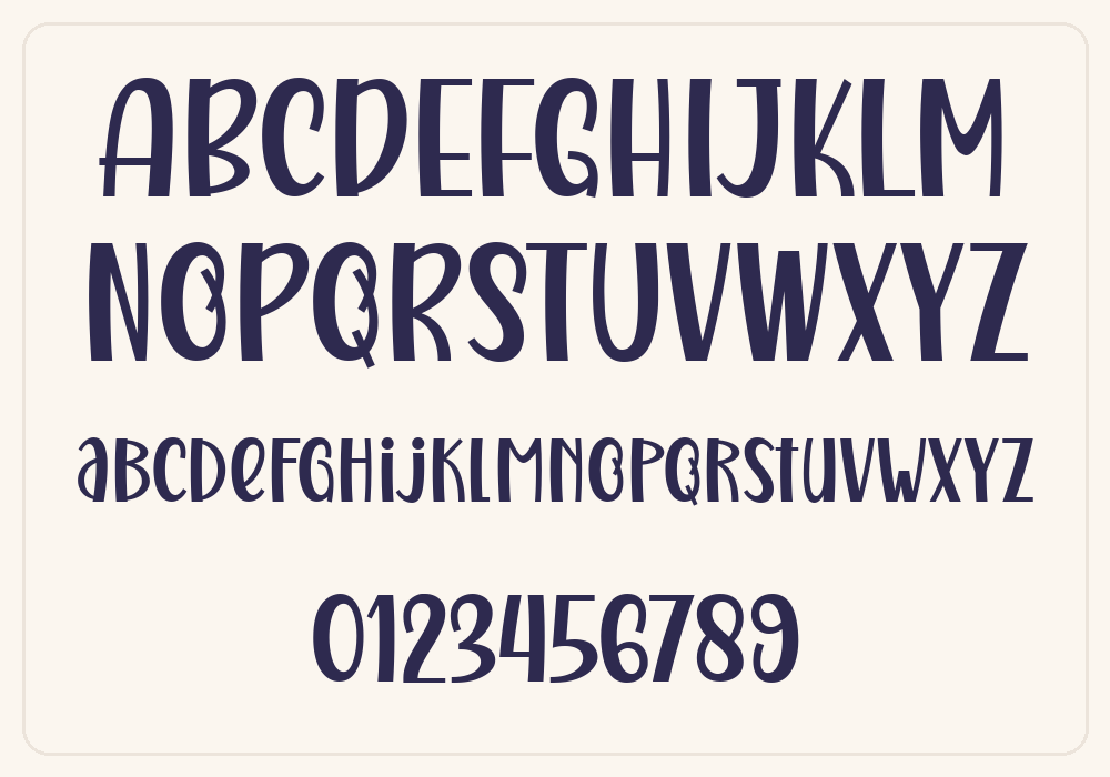 Cute Rita alphabet A to Z