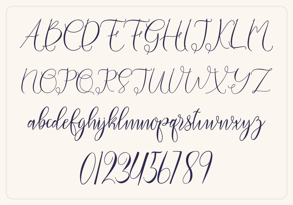 Love Heart alphabet A to Z