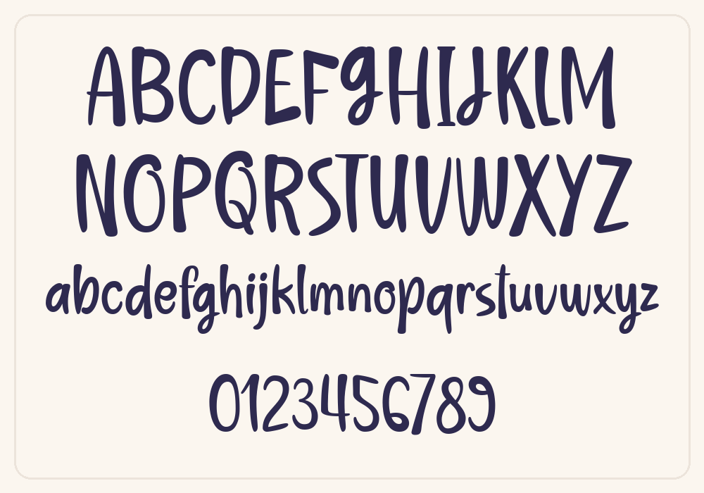 Mangelo alphabet A to Z