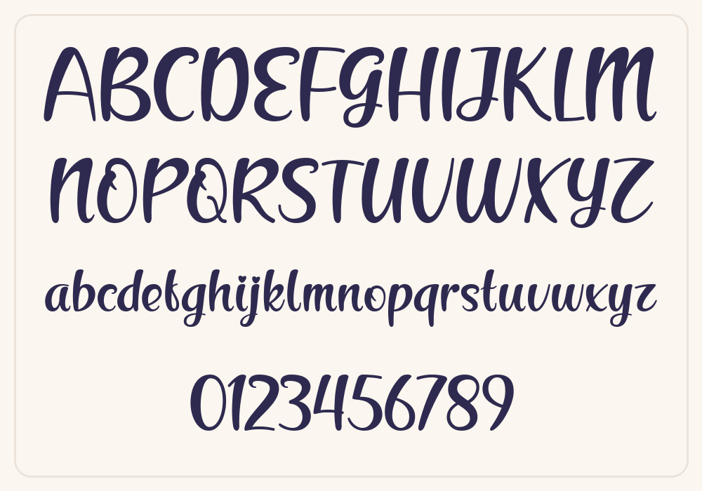 Maylee alphabet A to Z