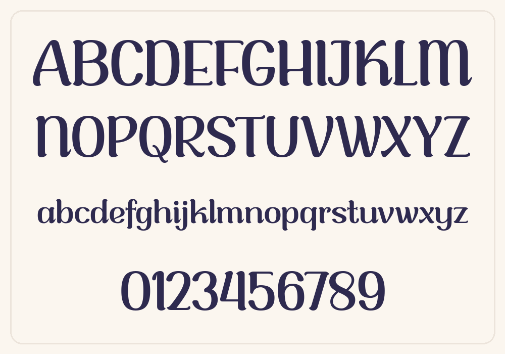 Novale alphabet A to Z