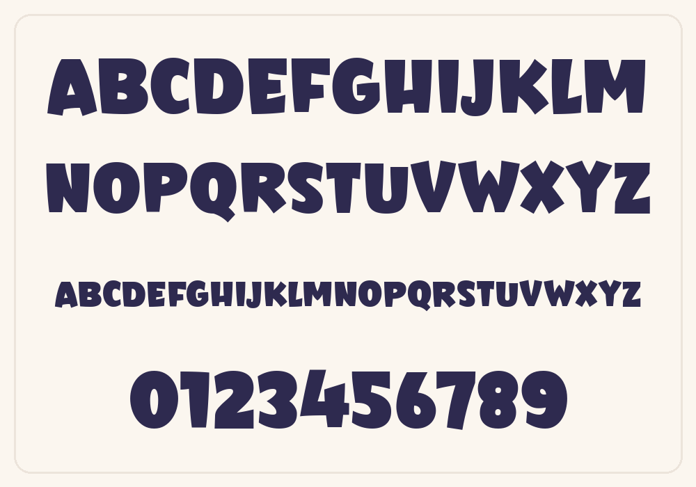 Oops Comic alphabet A to Z