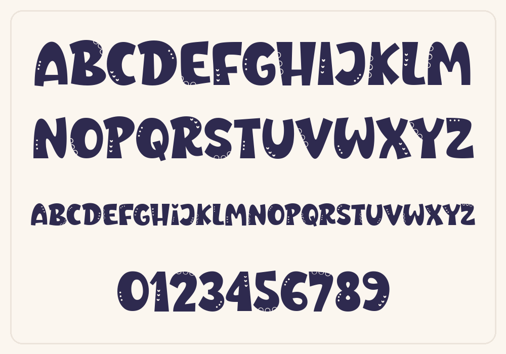 Rosa Bright alphabet A to Z