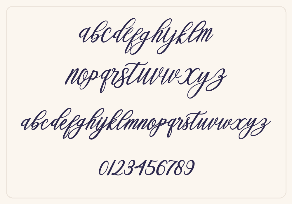 Steady alphabet A to Z