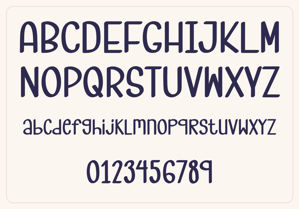 Sweet Love alphabet A to Z