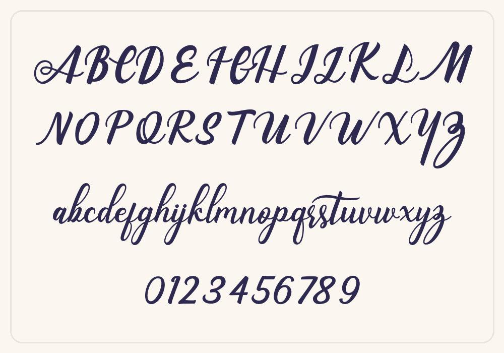Thunder alphabet A to Z